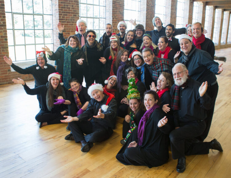 Bel Canto Christmas Smiling and Laughing in Christmas Hats